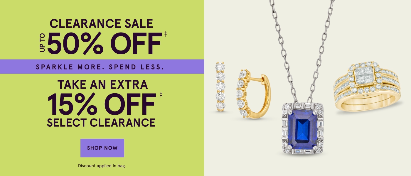 Up to 50% Off + Take An Extra 15% Off‡ select Clearance  Shop Now  Discount applied in bag