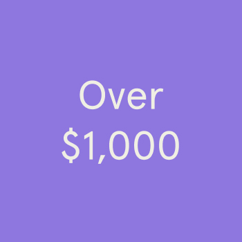 Over $1,000