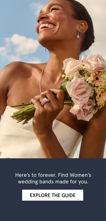 Here's to forever! Find women's wedding bands made for you. Explore the women's wedding band guide. 